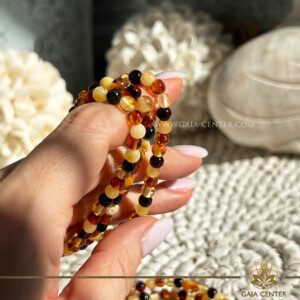 Amber Bracelet Polished |5mm beads| at GAIA CENTER Crystal Shop in Cyprus. Shop our exquisite Amber Bracelet Polished collection, perfect for enhancing your style and promoting holistic wellness. Handcrafted from genuine Baltic amber, these bracelets offer natural beauty and healing properties. Order online top quality crystals, Cyprus islandwide delivery: Limassol, Larnaca, Paphos, Nicosia. Enjoy fast shipping to Cyprus and worldwide.