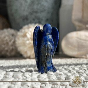 Blue Lapis Lazuli Crystal Angel at GAIA CENTER Crystal Shop CYPRUS. Crystal angels are more than just beautiful sculptures; they are powerful symbols of protection, guidance, and spiritual connection. When crafted from Lapis Lazuli, these angels amplify the stone’s inherent properties, creating a powerful talisman that can aid in spiritual growth, mental clarity, and emotional healing. Top quality crystal selection at Gaia Center crystal shop in Cyprus. Order crystals online, Cyprus islandwide delivery: Limassol, Larnaca, Paphos, Nicosia. Europe and Worldwide shipping.