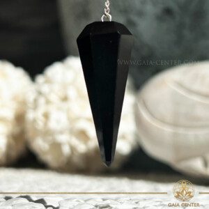 Crystal Dowsing Pendulum Black Agate at Gaia Center Crystal shop in Cyprus. Order crystals online, Cyprus islandwide delivery: Limassol, Larnaca, Paphos, Nicosia. Europe and Worldwide shipping.