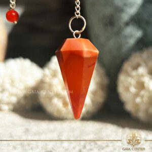 Crystal Dowsing Pendulum Carnelian at Gaia Center Crystal shop in Cyprus. Order crystals online, Cyprus islandwide delivery: Limassol, Larnaca, Paphos, Nicosia. Europe and Worldwide shipping.