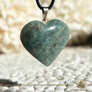 Aventurine Crystal Heart Pendant Silver Plated bail at GAIA CENTER Crystal Shop in CYPRUS. Crystal jewelery and crystal pendants at Gaia Center crystal shop in Cyprus. Order online top quality crystals, Cyprus islandwide delivery: Limassol, Larnaca, Paphos, Nicosia. Europe and Worldwide shipping.