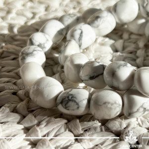 White Howlite Crystal Bracelet |XL Nugget beads| at Gaia Center Crystal shop in Cyprus. Shop at GAIA CENTER for high-quality White Howlite stones that enhance tranquility, emotional balance, and mental clarity. Perfect for meditation and stress relief. Order crystals online, Cyprus islandwide delivery: Limassol, Larnaca, Paphos, Nicosia. Europe and Worldwide shipping.