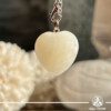 New Jade Crystal Heart Pendant |2.5cm Silver Plated Bail| at Gaia Center Crystal shop in Cyprus. Order crystals online, Cyprus islandwide delivery: Limassol, Larnaca, Paphos, Nicosia. Europe and Worldwide shipping.