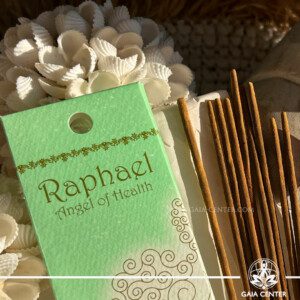 Angels Traditional Incense - Raphael | Fiore D'Oriente at Gaia Center | Cyprus. Discover the divine fragrance of Angels Traditional Incense Sticks by Fiore D'Oriente, available online and in-store at GAIA CENTER Crystals and Incense esoteric shop in Cyprus. Crafted with natural ingredients, these incense sticks offer a soothing, spiritual aroma for meditation, relaxation, and sacred spaces.