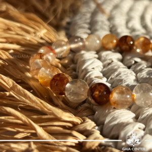 Golden Healer - Yellow Hematoid Quartz Crystal Bracelet at Gaia Center Crystal shop in Cyprus. Golden Healer Quartz is believed to promote balance, cleanse the aura, and align the body, mind, and spirit. Order crystals online, Cyprus islandwide delivery: Limassol, Larnaca, Paphos, Nicosia. Europe and Worldwide shipping.