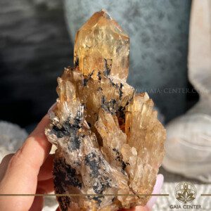 Citrine Cathedral Point Rough - from Congo, Kinshasa at GAIA CENTER Crystal Shop in Cyprus. Order online top quality crystals, Cyprus islandwide delivery: Limassol, Larnaca, Paphos, Nicosia. Europe and Worldwide shipping.