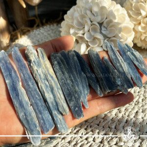 Blue Kyanite Rough Blades from Brazil at Gaia Center, Cyprus Explore the mesmerizing beauty of Blue Kyanite Rough Blades, sourced directly from Brazil, now available at Gaia Center in Cyprus. These stunning crystals are celebrated for their striking blue hues and unique textures, making them perfect for collectors, energy healers, and crystal enthusiasts alike. At Gaia Center, we pride ourselves on offering high-quality crystals, and our Blue Kyanite Rough Blades are no exception. Each piece is carefully selected for its natural beauty and energetic properties. Known for its ability to enhance communication and intuition, Blue Kyanite is a must-have for anyone interested in crystal healing. Visit us in-person at our Gaia Center location in Cyprus to experience the beauty of these crystals firsthand, or shop conveniently online for secure delivery.