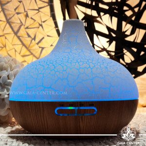 Aroma Atomiser Oil Diffuser Humidifier for aromatherapy. Selection of Aroma Humidifiers and Aromatic Essential Oils at Gaia Center Aroma & Crystal shop in Cyprus. Order online, Cyprus islandwide delivery: Limassol, Larnaca, Paphos, Nicosia