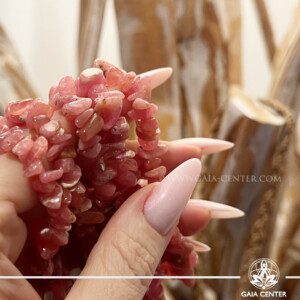 Explore the healing properties and beauty of the Rhodochrosite Chip Bracelet, available in-person at GAIA CENTER in Cyprus and for online orders worldwide: Emotional Healing: Known for promoting self-love, compassion, and emotional balance. Heart Chakra Activation: Stimulates the heart chakra, fostering emotional growth and nurturing love. Promotes Inner Peace: Aids in releasing emotional blockages and encourages a peaceful, positive mindset. Boosts Creativity: Enhances creativity and passion in personal and professional endeavors. Handcrafted with Care: Each Rhodochrosite chip bracelet is carefully crafted for beauty and energetic benefits. Perfect Gift: A meaningful gift for those seeking emotional healing, love, and harmony. Available for purchase both in-person at GAIA CENTER Crystal Store in Cyprus and online for international shipping.