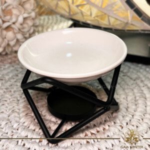 Aroma Essential Oil Burner - Zen Hexagon ​at Gaia Center Crystals Incense shop in Cyprus. Order online: Cyprus islandwide delivery: Limassol, Paphos, Nicosia, Larnaca