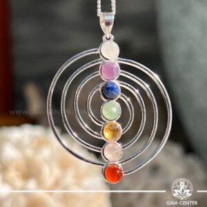 Sacred Chakra | Sterling Silver pendant at GAIA CENTER, Cyprus Discover the elegant Chakra Pendant in a unique whirlpool shape, crafted from premium sterling silver. Available at GAIA CENTER Crystal store in Cyprus. Shop in-store or order online for a touch of spiritual harmony and style.