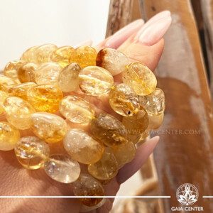 Yellow Citrine Crystal Bracelets at Gaia Center Crystal shop in Cyprus. Crystal and Gemstone Jewelry Selection at Gaia Center Crystal shop in Cyprus. Order crystals online, Cyprus islandwide delivery: Limassol, Larnaca, Paphos, Nicosia. Europe and Worldwide shipping.