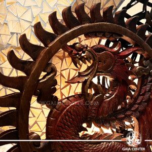 Dragon Suar Wood Wall Decor, handcrafted in Bali and available exclusively at Gaia Center in Cyprus. This stunning wall art, carved from premium-quality suar wood, showcases intricate Balinese craftsmanship and adds a touch of exotic elegance to your home or office. Perfect for spiritual spaces or as a statement decor piece, the dragon symbolizes strength, wisdom, and protection. Visit our Gaia Center store in person or conveniently shop online with worldwide shipping options.