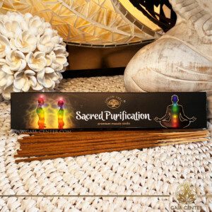 Green Tree Sacred Purification Natural Incense 15 grams at GAIA CENTER Crystals & Incense shop in Cyprus. Natural Premium Masala Incense fragrance by Green Tree brand. 15grams incense pack. Selection of natural incense sticks at GAIA CENTER | Crystals and Incense aroma shop in Cyprus. Order incense sticks and aroma burners online, Cyprus islandwide delivery: Nicosia, Paphos, Limassol, Larnaca