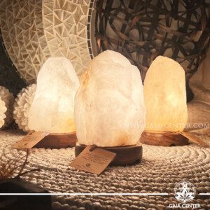 Salt Lamp Himalayan White Rock at Gaia Center | Crystal Shop in Cyprus. Salt and Selenite crystal lamps selection. Order online: Cyprus islandwide delivery: Limassol, Nicosia, Paphos, Larnaca. Europe and worldwide shipping.