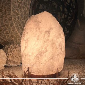 Salt Lamp Himalayan White Rock at Gaia Center | Crystal Shop in Cyprus. Salt and Selenite crystal lamps selection. Order online: Cyprus islandwide delivery: Limassol, Nicosia, Paphos, Larnaca. Europe and worldwide shipping.