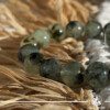 Epidote in Prehnite with Black Tourmaline Crystal Healing Bracelets Collection at Gaia Center Crystal Shop Cyprus. Available now at our Gaia Center crystal shop in Cyprus. Visit us to choose your crystals  in-store or order crystals online with Cyprus islandwide delivery: Nicosia, Paphos, Limassol, Larnaca...