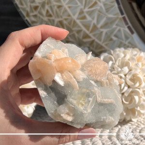Zeolite Natural Crystal Cluster from India at GAIA CENTER Crystal Shop in Cyprus. Zeolite clusters are unique, naturally occurring minerals known for their impressive ability to absorb and cleanse negative energy, making them a must-have for any crystal healing or energy work practice. Order online top quality crystals, Cyprus islandwide delivery: Limassol, Larnaca, Paphos, Nicosia. Europe and Worldwide shipping.