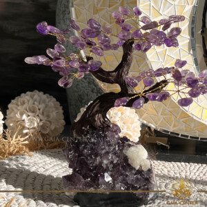 Amethyst Crystal Bonsai Tree with Amethyst crystal base from Gaia Center Crystal Shop in Cyprus. Buy top quality genuine crystals online, Cyprus islandwide delivery: Limassol, Larnaca, Paphos, Nicosia. Europe and Worldwide shipping.