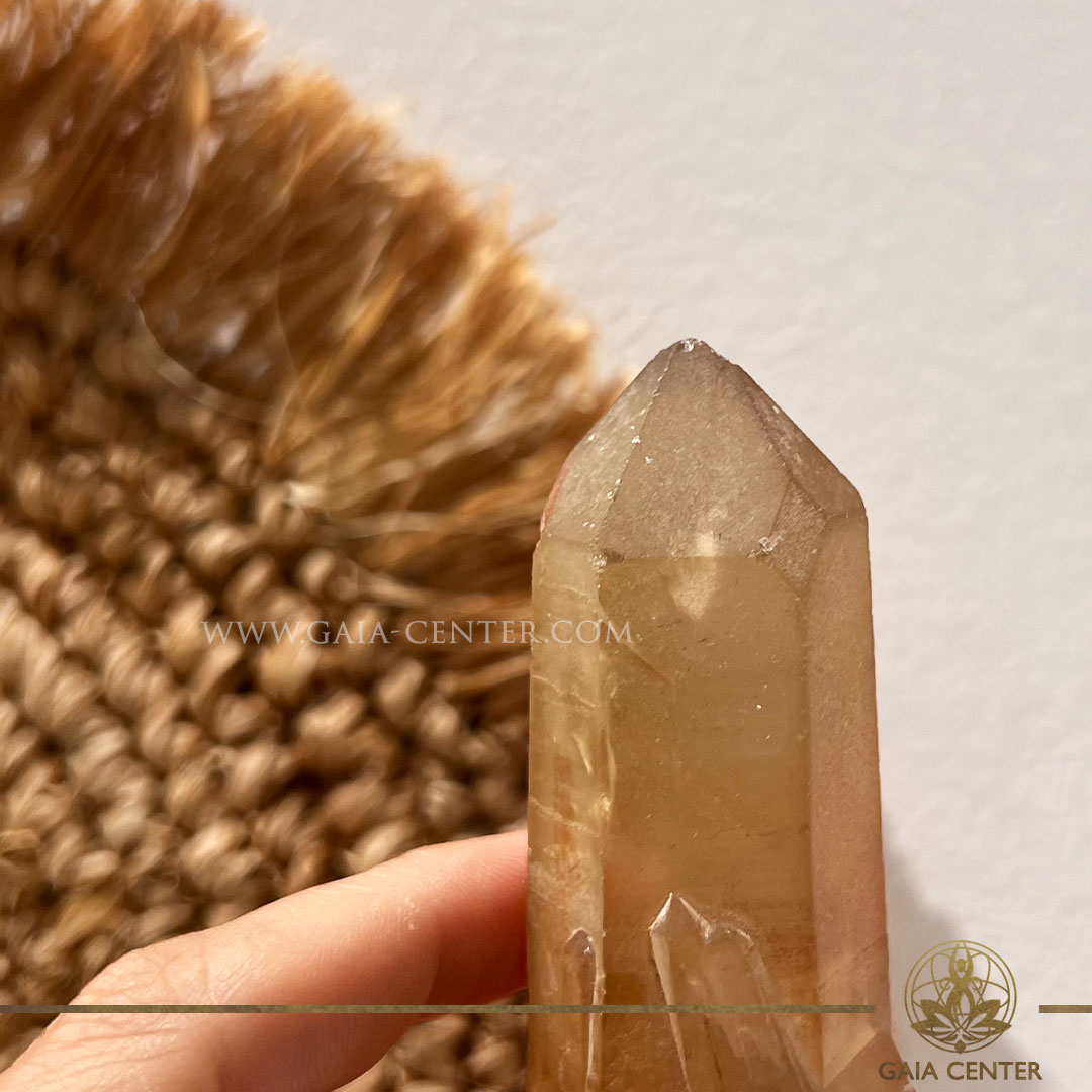 Citrine Natural Flat Point Rough - from Zambia at GAIA CENTER Crystal Shop in Cyprus. Order online top quality crystals, Cyprus islandwide delivery: Limassol, Larnaca, Paphos, Nicosia. Europe and Worldwide shipping.