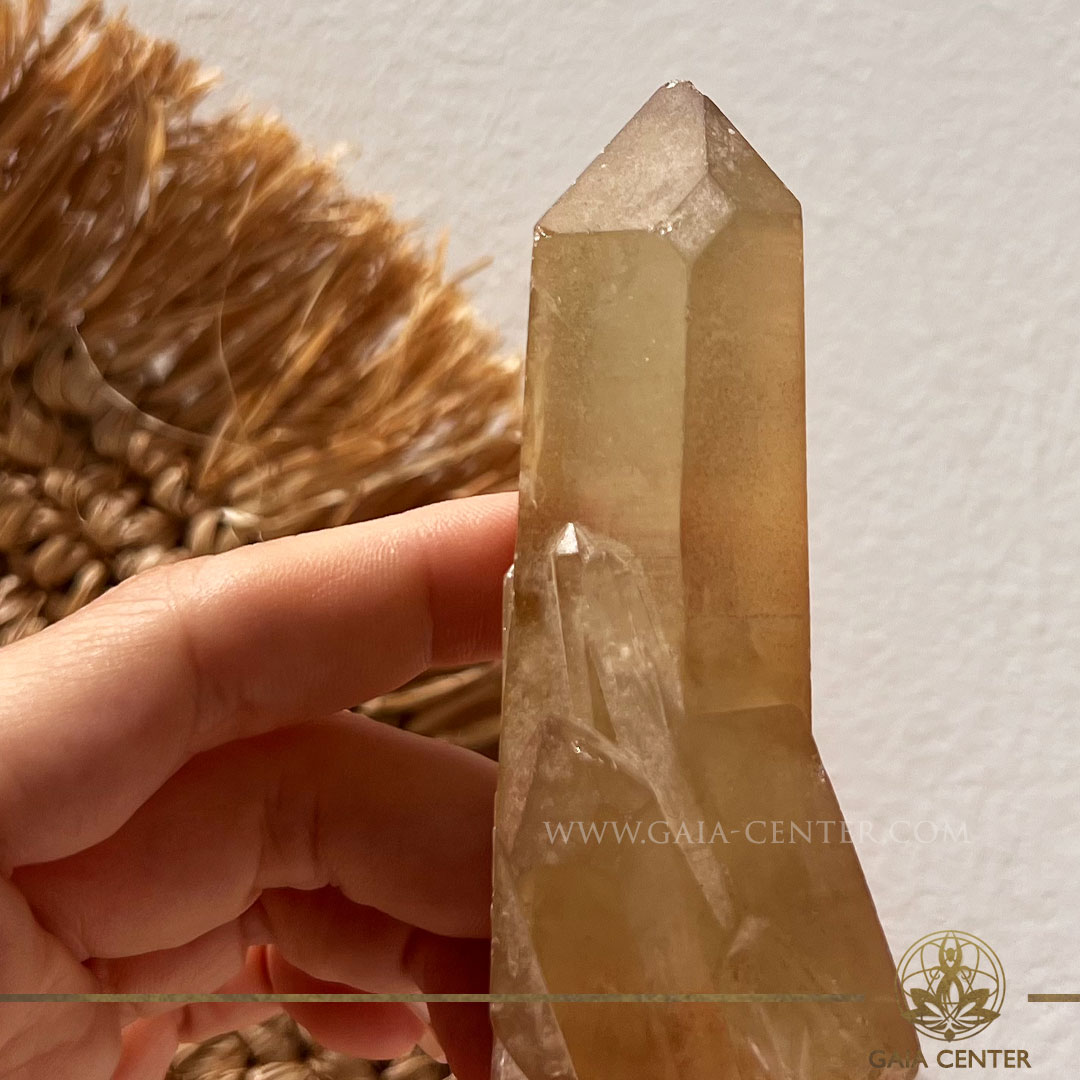 Citrine Natural Flat Point Rough - from Zambia at GAIA CENTER Crystal Shop in Cyprus. Order online top quality crystals, Cyprus islandwide delivery: Limassol, Larnaca, Paphos, Nicosia. Europe and Worldwide shipping.