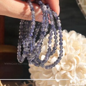 Iolite Crystal Bracelet at Gaia Center Crystal shop in Cyprus. Crafted with genuine, high-quality Iolite beads, this bracelet radiates a calming indigo energy. It’s more than just jewelry — it’s a wearable energy tool for spiritual alignment and personal growth. Perfect for meditation, daily wear, or as a meaningful gift. Order and buy crystals online, Cyprus islandwide delivery: Limassol, Larnaca, Paphos, Nicosia. Europe and Worldwide shipping.