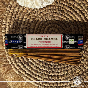 Satya Black Champa incense sticks 15g box