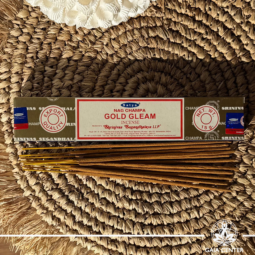 Satya Gold Gleam incense sticks 15g box