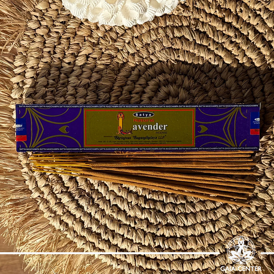 Satya Lavender Natural incense sticks 15g box