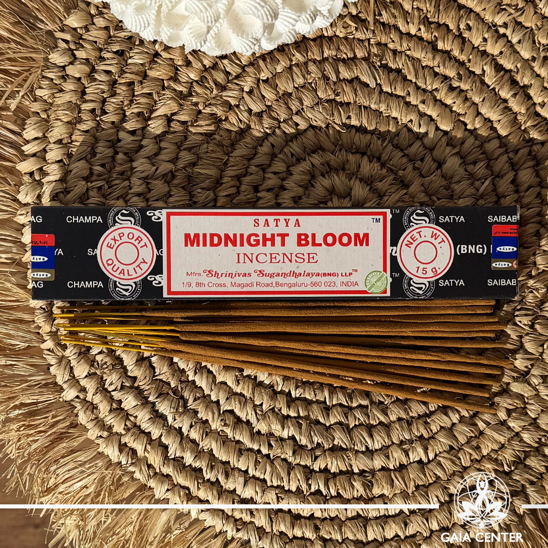 Satya Midnight Bloom incense sticks 15g box