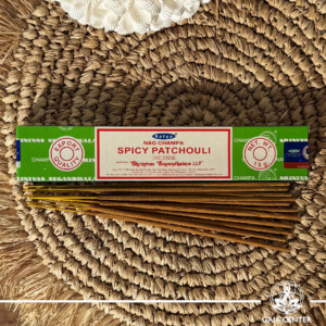 Satya Spicy Patchouli incense sticks 15g box