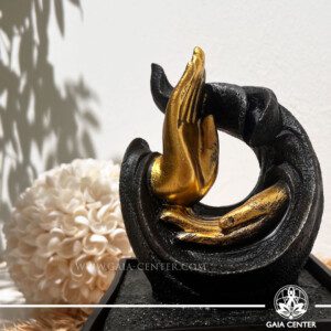 Indoor Water Indoor Fountain Compassion Mudra. Decorative tabletop fountain for indoor use, that simulates the soothing sounds of nature in your living space. Water Fountain selection at Gaia Center Aroma & Crystal shop in Cyprus. Order online, Cyprus islandwide delivery: Limassol, Larnaca, Paphos, Nicosia