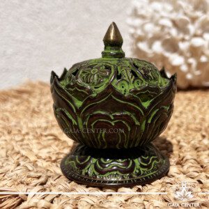 Brass Tibetan Cone & Incense Holder for burning different forms of incense – be it stick or cone available at GAIA CENTER esoteric Shop in CYPRUS. Selection of incense burners, aroma resins and smudge sticks for ceremonies and rituals at GAIA CENTER in Cyprus. Order online, Cyprus islandwide delivery: Limassol, Larnaca, Paphos, Nicosia. Europe and Worldwide shipping.