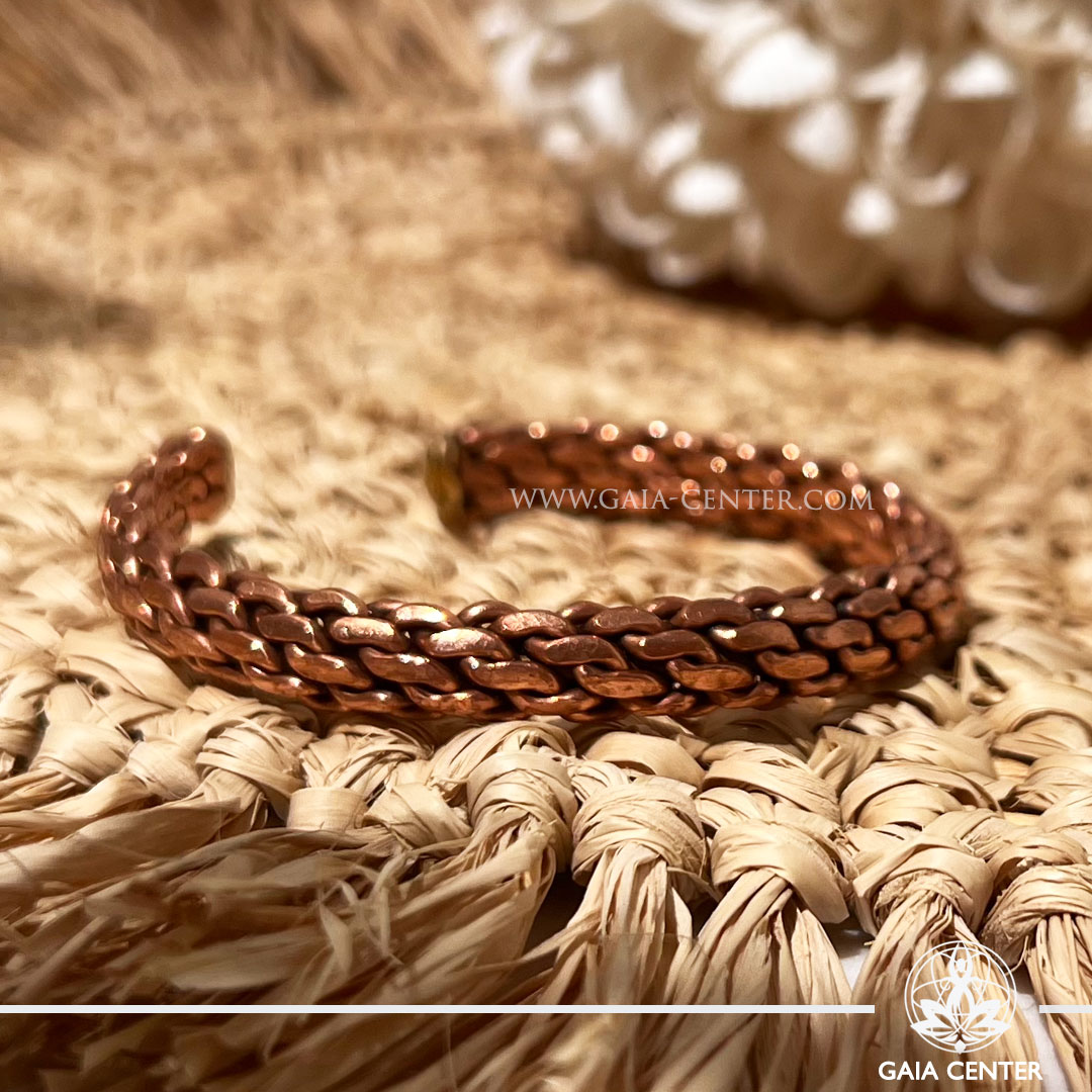 Copper Bracelet at Gaia Center Crystal Shop in Cyprus. Order crystals online, Cyprus islandwide delivery: Limassol, Larnaca, Paphos, Nicosia. Europe and Worldwide shipping.