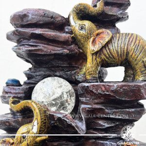 Water Indoor Fountain Elephants & Sphere at Gaia Center Crystals Incense shop in Cyprus