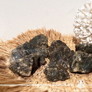 Labradorite Rough natural unpolished crystal quartz clusters from Madagascar at GAIA CENTER Crystal shop in Cyprus.