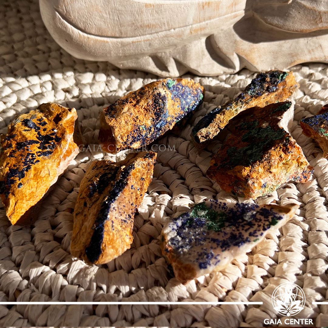 Azurite Malachite Natural Rough Cluster Buy Crystals Online Cyprus | GAIA CENTER Crystal shop in Cyprus.