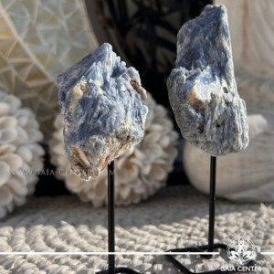 Blue Kyanite on Pin – Buy Crystals Online Cyprus | GAIA CENTER Crystal shop in Cyprus.