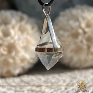 Himalayan "Herkimer Diamond" Quartz Pendant available for purchase at the GAIA Center Crystal Store in Cyprus. We offer both in-person shopping and online orders, with island-wide delivery across Cyprus and Europe.