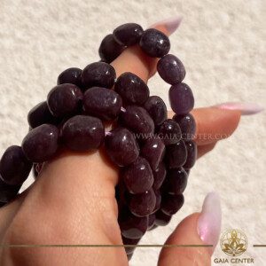 Lepidolite crystal Bracelets – available in-store and for online order at GAIA CENTER crystal shop, Cyprus