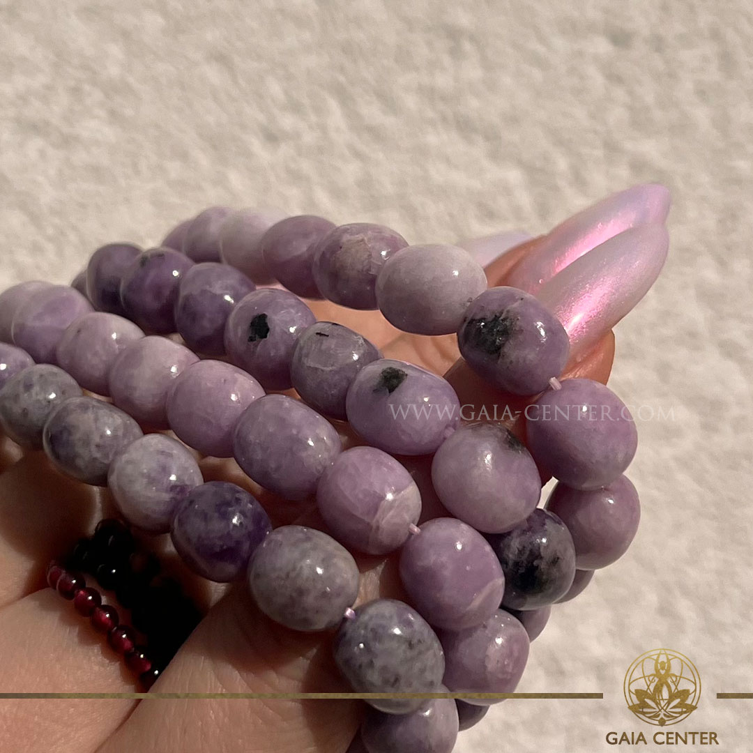 Lepidolite Bracelets – GAIA CENTER, Cyprus Discover the calming energy of our Lepidolite Bracelets, available at GAIA CENTER crystal store in Cyprus.