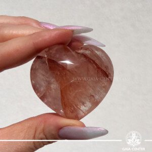 Shop authentic Red Hematoid Quartz Crystal Puff Heart from Madagascar at Gaia Center Crystal Shop in Cyprus. Visit us in-store or order online with fast islandwide delivery.