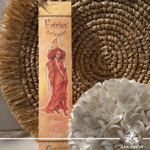 Fairy of Hope - Fairy Incense Sticks by Fiore D'Oriente, available at our GAIA CENTER shop for easy online ordering. These incenses, created from the purest, raw materials and made with natural essential oils.