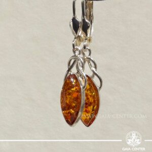 Amber Earrings at GAIA CENTER - Crystal Store Cyprus | In-Store & Online