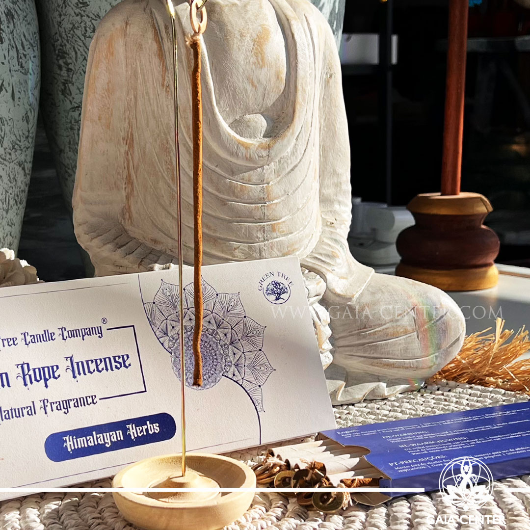 Tibetan Rope Incense with holder - Himalayan Herbs | Green Tree – Gaia Center, Cyprus