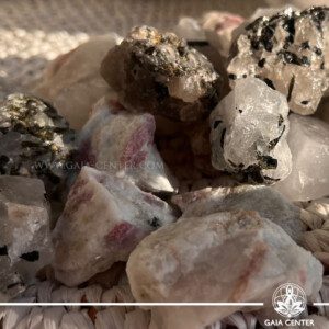 Pink Tourmaline Rough from Madagascar | Buy Crystals Online available in Cyprus. GAIA CENTER Crystal shop in Cyprus