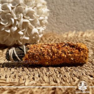 Herbal Smudge Stick - Flowers - Calendula | Sagrada Madre Sahumitos Infused with the pure essence and herbs for spiritual rituals and cleanse your space. Herbal smudge sahumitos, order online. Cyprus delivery: Limassol, Paphos, Larnaca, Nicosia