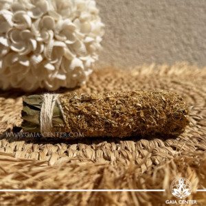 Herbal Smudge Stick - Flowers - Lemongrass & Orange | Sagrada Madre Sahumitos Infused with the pure essence and herbs for spiritual rituals and cleanse your space. Herbal smudge sahumitos, order online. Cyprus delivery: Limassol, Paphos, Larnaca, Nicosia