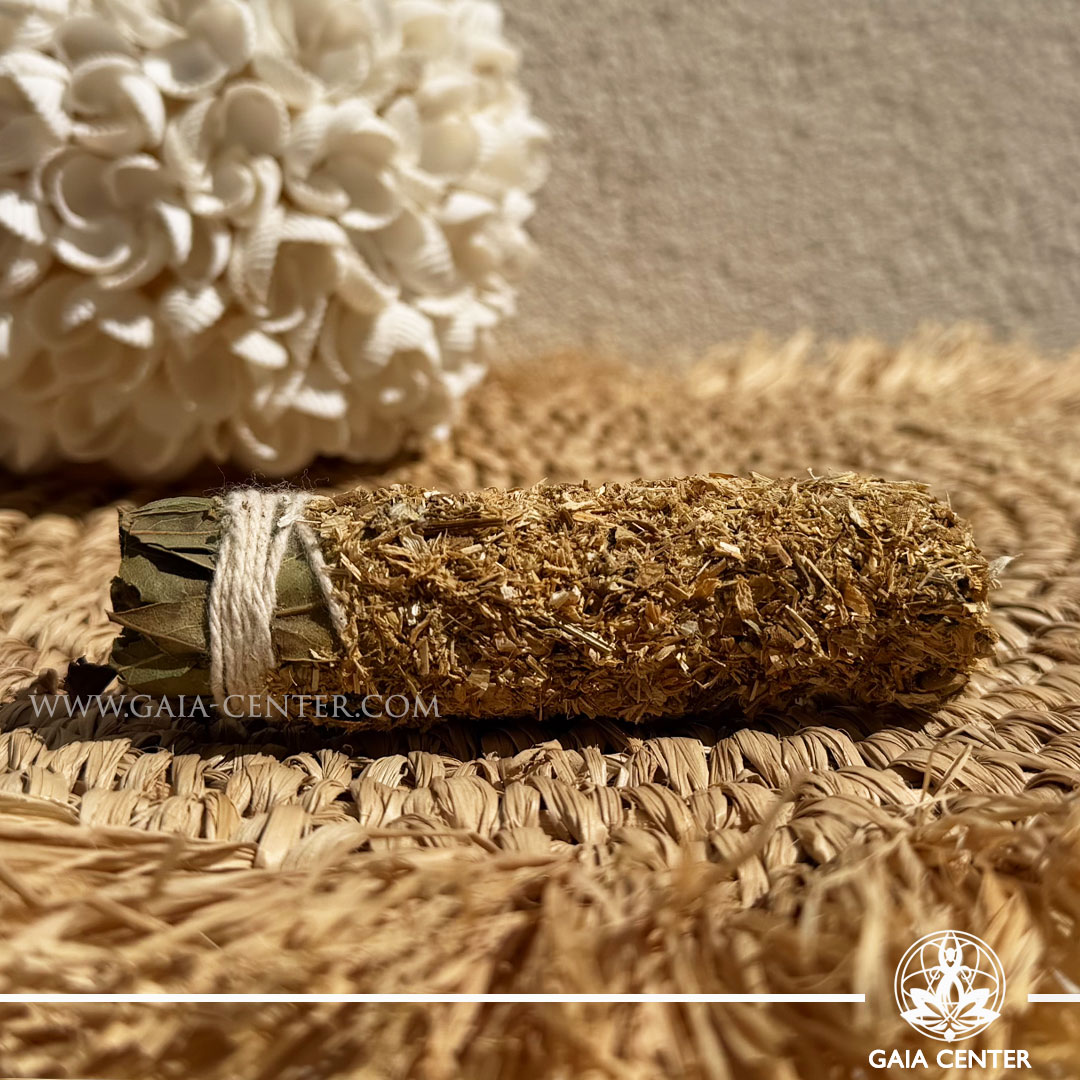 Herbal Smudge Stick - Flowers - Lemongrass & Orange | Sagrada Madre Sahumitos Infused with the pure essence and herbs for spiritual rituals and cleanse your space. Herbal smudge sahumitos, order online. Cyprus delivery: Limassol, Paphos, Larnaca, Nicosia