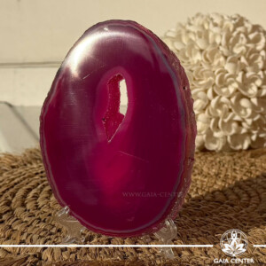 Pink Agate Slice | Brazil available in Cyprus at GAIA CENTER store.